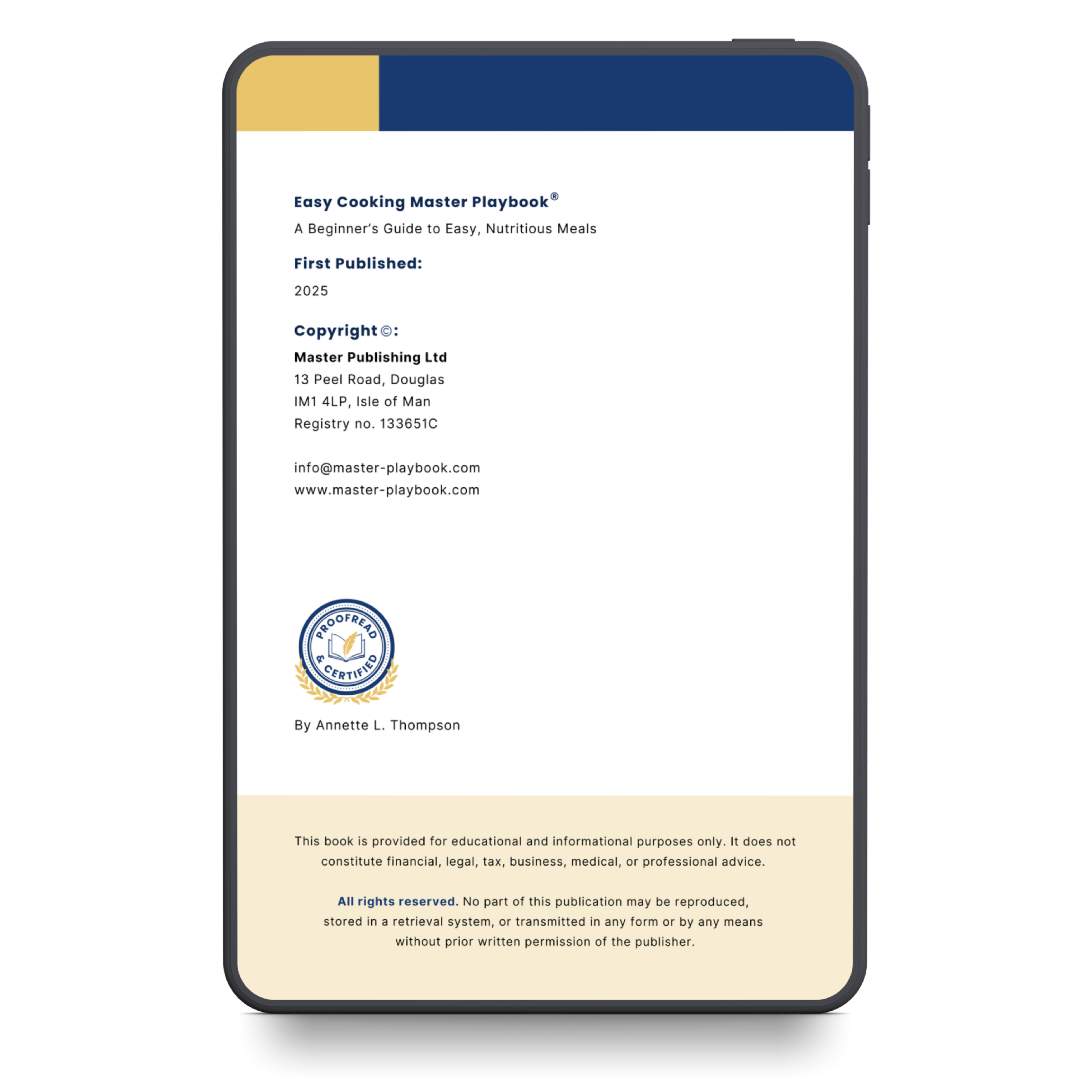 Easy Cooking Master Playbook™