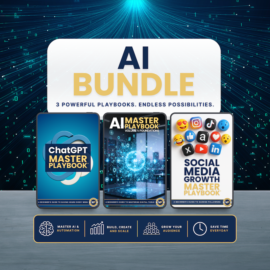 AI Bundle: 3 Playbooks for Work, Writing & Content