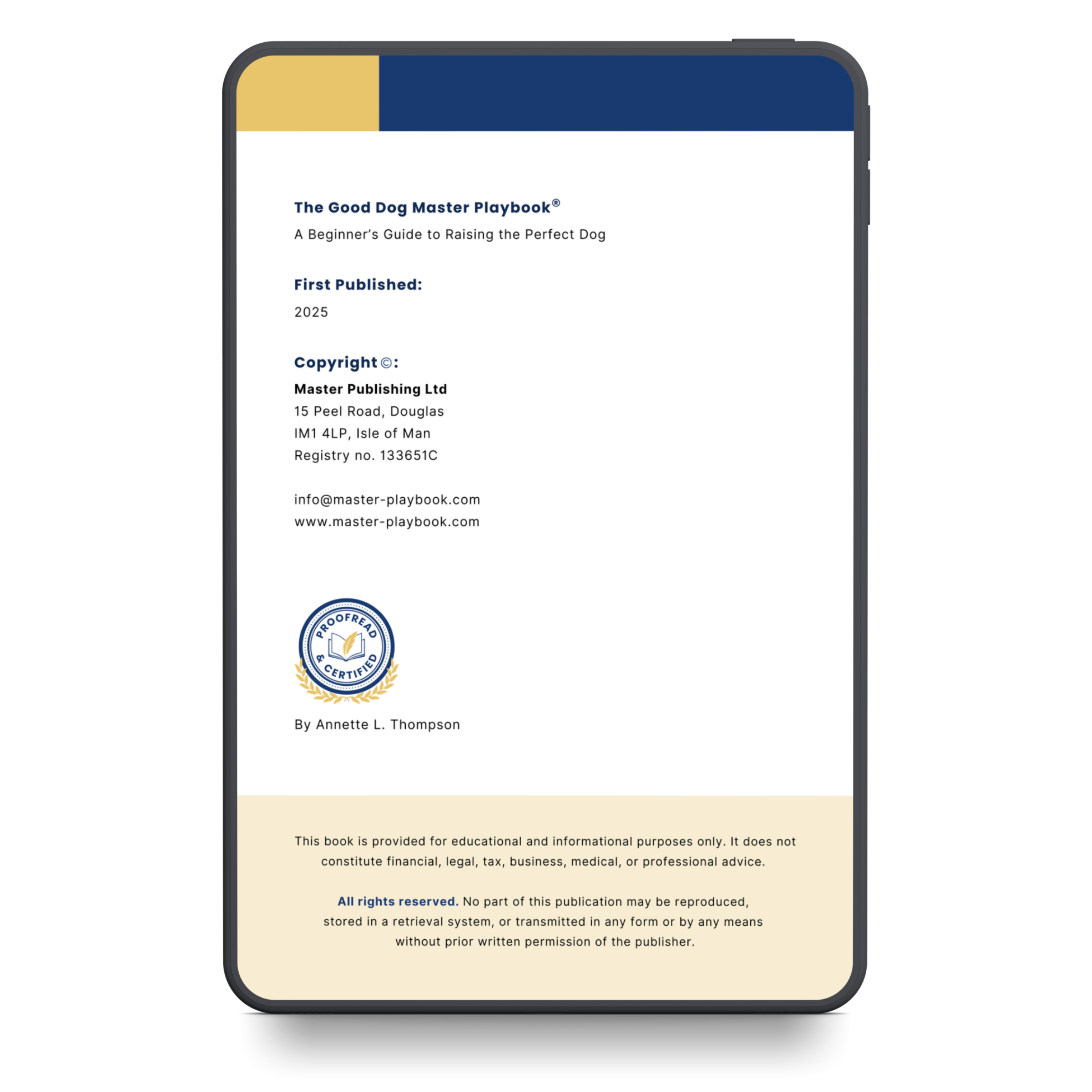 The Good Dog Master Playbook™