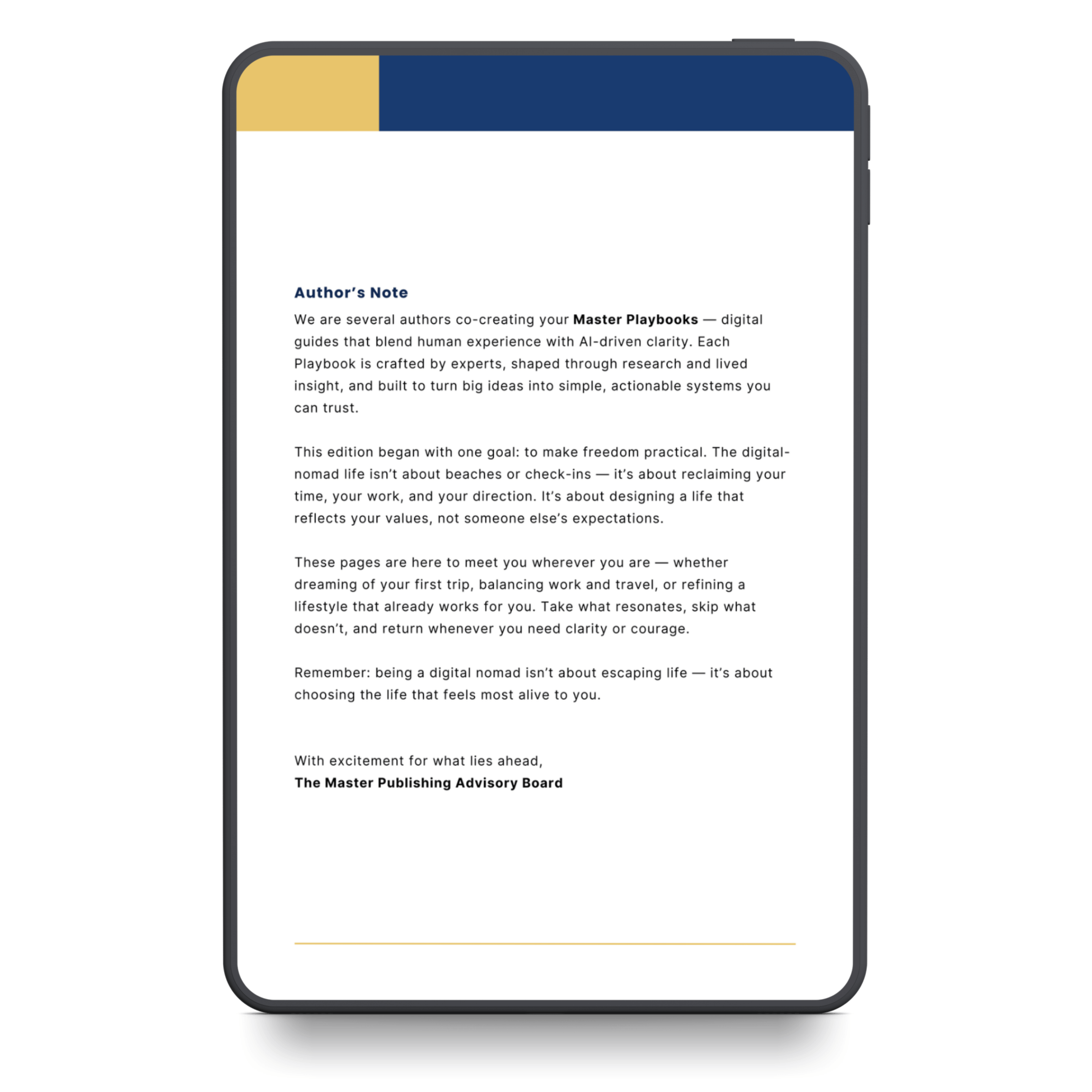 The Digital Nomad Master Playbook™