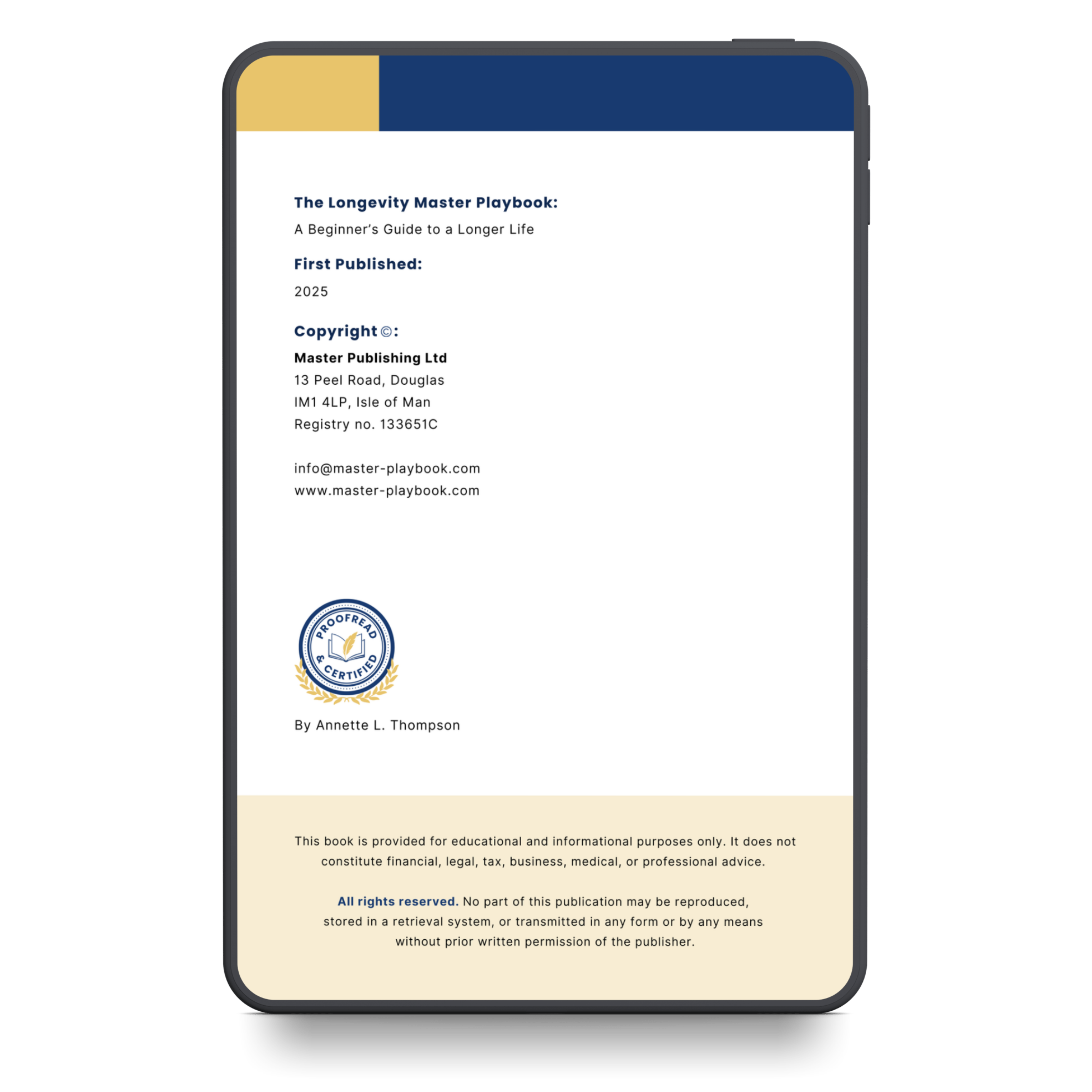 The Longevity Master Playbook™