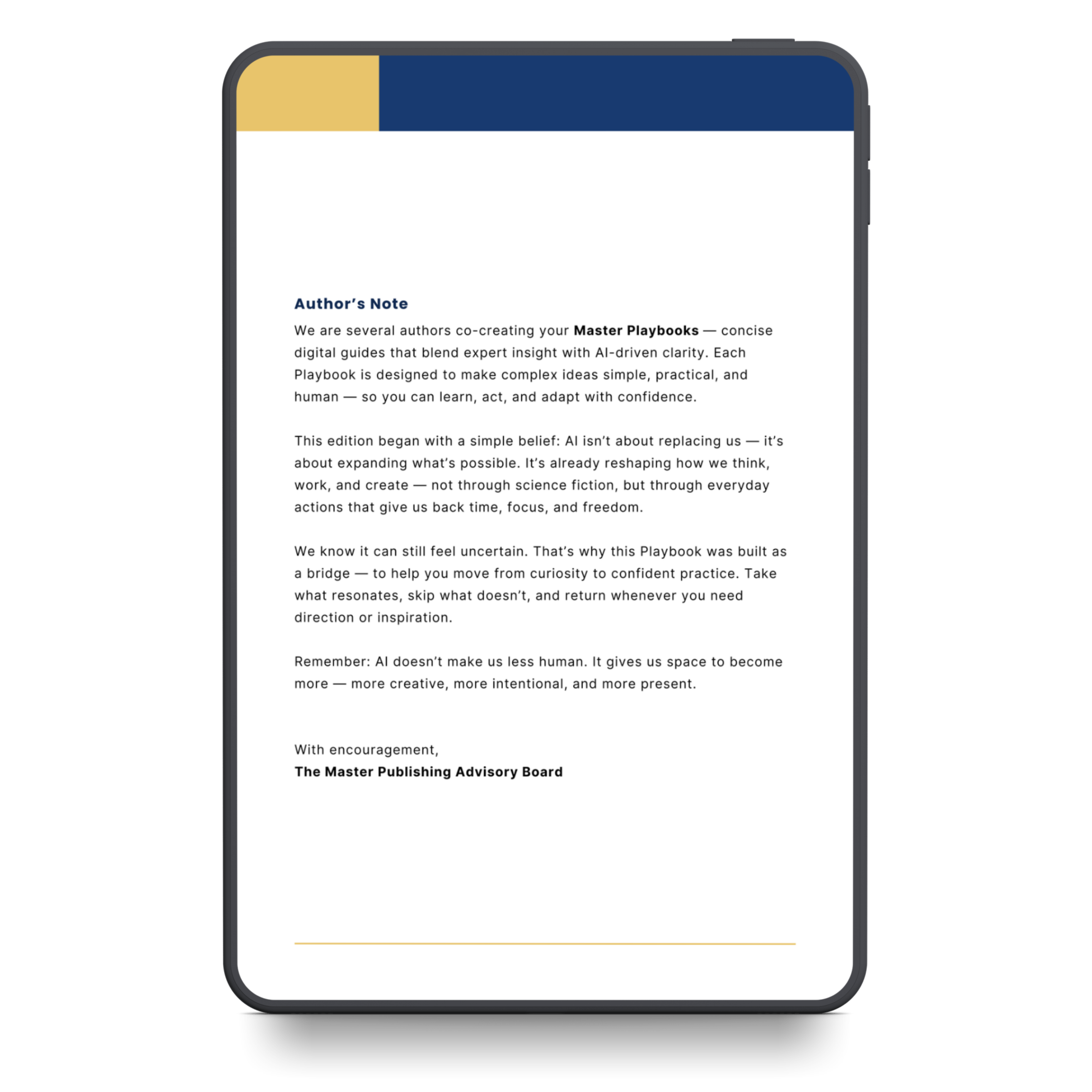 AI Master Playbook™