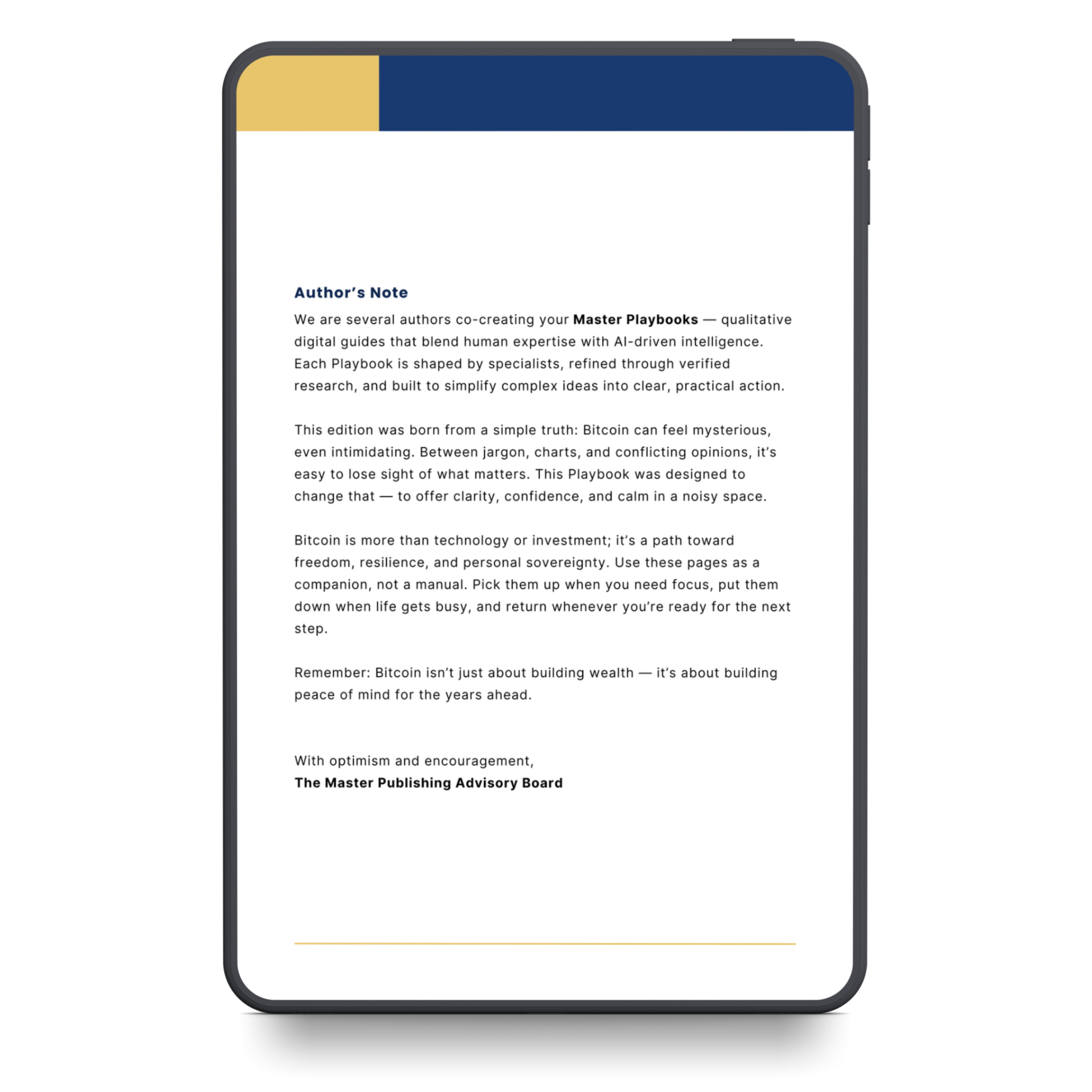 The Bitcoin Master Playbook™