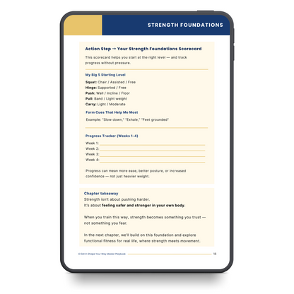 Get In Shape Your Way: Structured, Easy Plan for Strength & Fat Loss